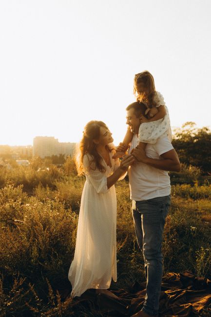 Candid family moment